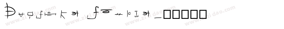 Cursive Sample字体转换